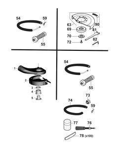 Fig-1 Diagram and Parts List for CP3650-120AA5VK  Chicago Pneumatic Grinder